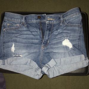 hollister denim shorts